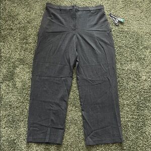 Briggs New York Women’s 16P Dark Heather Gray Slacks – Stretch